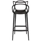 Kit C|3 Banqueta Allegra Masters 100% Polipropileno Preta Bai